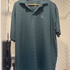 Rhoback Men's Polo Shirt - Teal Stripes